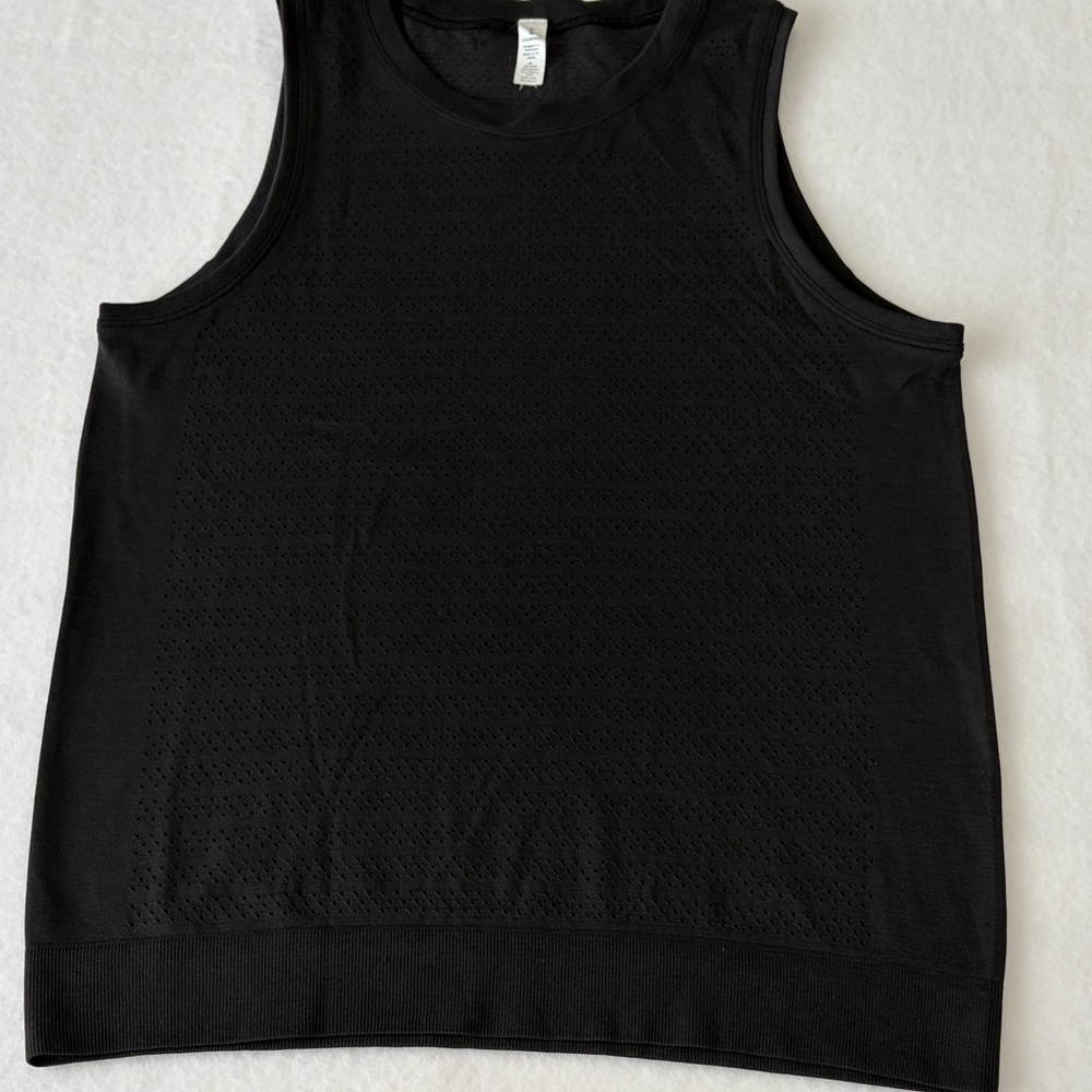 Lululemon Athletica Black Perforated Top